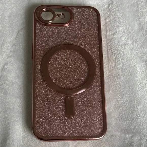 Glittery Rose Gold Phone Case - Picture 5 of 8
